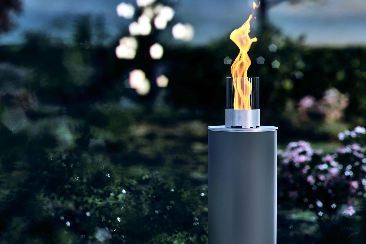 Feuersäule GRDN Kalayo Tubo | Glas / Edelstahl 5 Feuersäule GRDN Kalayo Tubo | Glas / Edelstahl – Bild 5