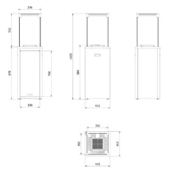 Gartenkamin Kratki Patio Slim -Ecopots Verkäufe Gartenkamin kratki Patio Slim 021601001 4 122868