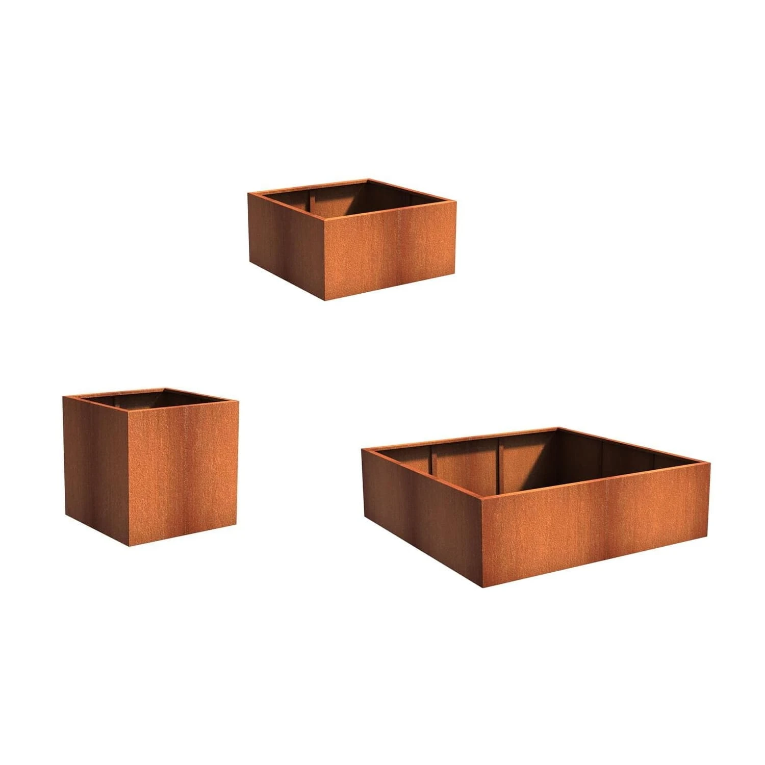 Pflanzkübel ADEZZ CARREZ Quadratisch | Aus Cortenstahl 1 Pflanzkübel ADEZZ CARREZ Quadratisch | Aus Cortenstahl