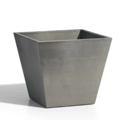 Blumentopf ECOPOTS Rotterdam Aus Kunststoff | Grau