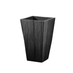 Blumentopf SENDEO Wood Aus Kunststoff -Ecopots Verkäufe blumentopf wood 55x35x35 anthrazit 4 24671
