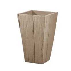 Blumentopf SENDEO Wood Aus Kunststoff -Ecopots Verkäufe blumentopf wood 55x35x35 sand 5 24677