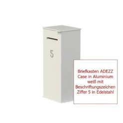 Beschriftungszeichen ADEZZ Aus Edelstahl -Ecopots Verkäufe briefkasten adezz case aluminium mit ziffer 5 4 28159