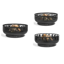 Feuerschale CookKing Aus Stahl | Rund | Mit Laser Cut Motiv