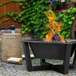 Feuerschale CookKing Brasil Aus Stahl | Eckig | Extra Tief | 70 X 70 Cm -Ecopots Verkäufe feuerschale cookking brasil schwarz milieu 1 5 51461