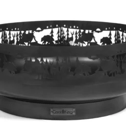 Feuerschale CookKing Aus Stahl | Rund | Mit Laser Cut Motiv -Ecopots Verkäufe feuerschale cookking forest 1 3 26243