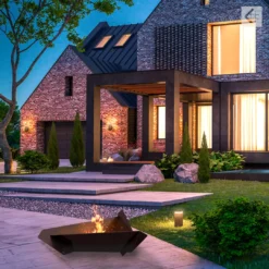 Feuerschale Kratki TRIANGLE | Eckig | 71 X 64 Cm (BxT) -Ecopots Verkäufe feuerschale kratki triangle milieu 7 84633