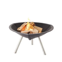 Feuerschale LEDA OutFire TRIGON Gusseisen / Edelstahl | Ø 72 Cm