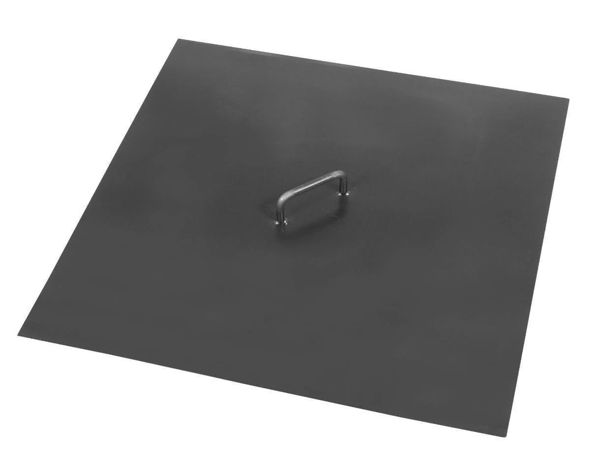 Feuerschalen-Deckel CookKing Aus Stahl | Eckig | Mit 1 Griff 1 Feuerschalen-Deckel CookKing Aus Stahl | Eckig | Mit 1 Griff