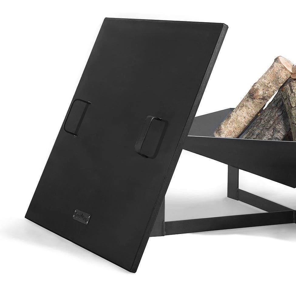 Feuerschalen-Deckel CookKing Aus Stahl | Eckig | Mit 2 Griffen 2 Feuerschalen-Deckel CookKing Aus Stahl | Eckig | Mit 2 Griffen – Bild 2