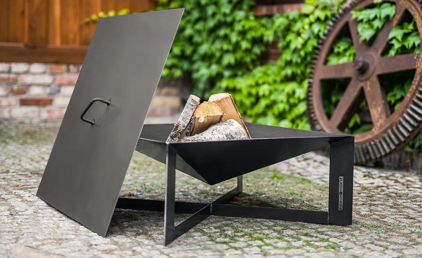 Feuerschalen-Deckel CookKing Aus Stahl | Eckig | Mit 1 Griff 3 Feuerschalen-Deckel CookKing Aus Stahl | Eckig | Mit 1 Griff – Bild 3
