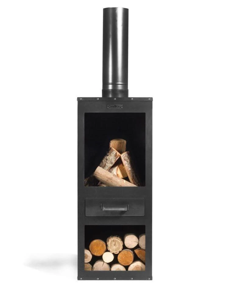 Gartenkamin CookKing Rosa | Stahl 2 Gartenkamin CookKing Rosa | Stahl – Bild 2