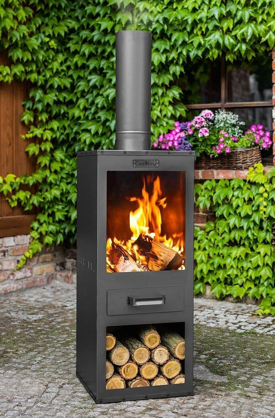 Gartenkamin CookKing Rosa | Stahl 6 Gartenkamin CookKing Rosa | Stahl – Bild 6