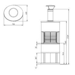 Gartenkamin Nordpeis Roma Garden | Aus Beton -Ecopots Verkäufe gartenkamin nordpeis roma abmessungen 4 83570