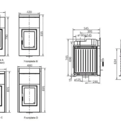 Kachelofeneinsatz LEDA Diamant H10 -Ecopots Verkäufe kachelofeneinsatz leda diamant h10 abmessungen 25jpg 5 11549