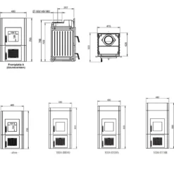 Kachelofeneinsatz LEDA Rubin K21 -Ecopots Verkäufe kachelofeneinsatz leda rubin k21 abmessungen neu 3 29276