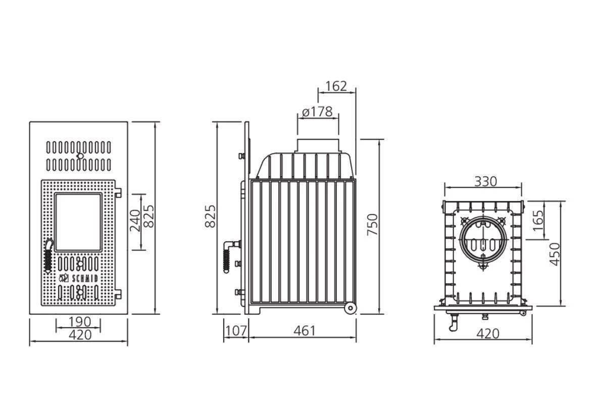 Kachelofeneinsatz Schmid SD 6 F 2 Kachelofeneinsatz Schmid SD 6 F – Bild 2