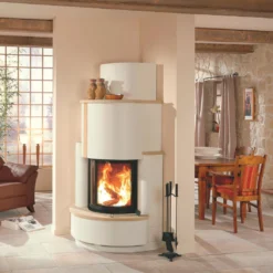 Kaminbausatz Camina S5 Eck | Eckkamin Mit Gebogener Scheibe -Ecopots Verkäufe kaminbausatz camina s5 eck mocca creme milieujpg 5 11821