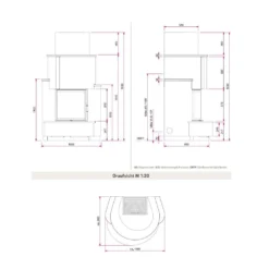 Kaminbausatz Camina S5 Front | Gebogene Scheibe -Ecopots Verkäufe kaminbausatz camina s5 front abmessungen 3 45086