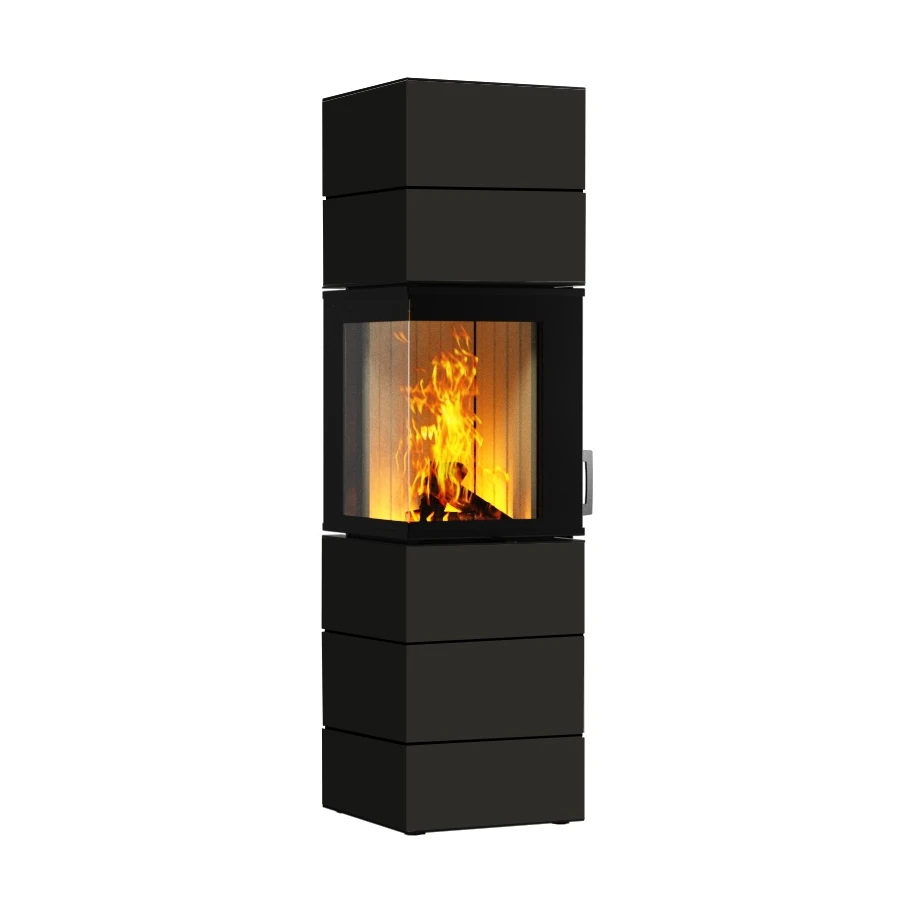 Kaminbausatz Neocube S10 Black & White | Eckkamin 2 Kaminbausatz Neocube S10 Black & White | Eckkamin – Bild 2