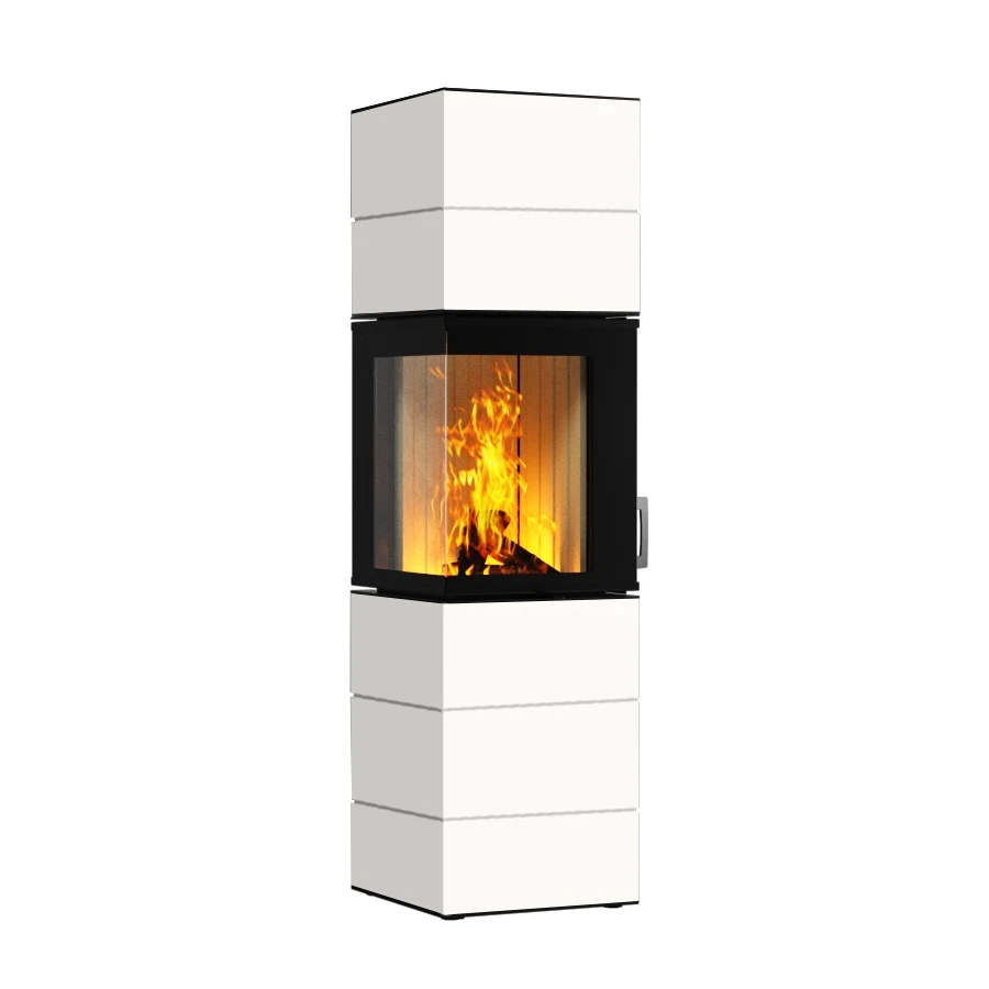 Kaminbausatz Neocube S10 Black & White | Eckkamin 1 Kaminbausatz Neocube S10 Black & White | Eckkamin