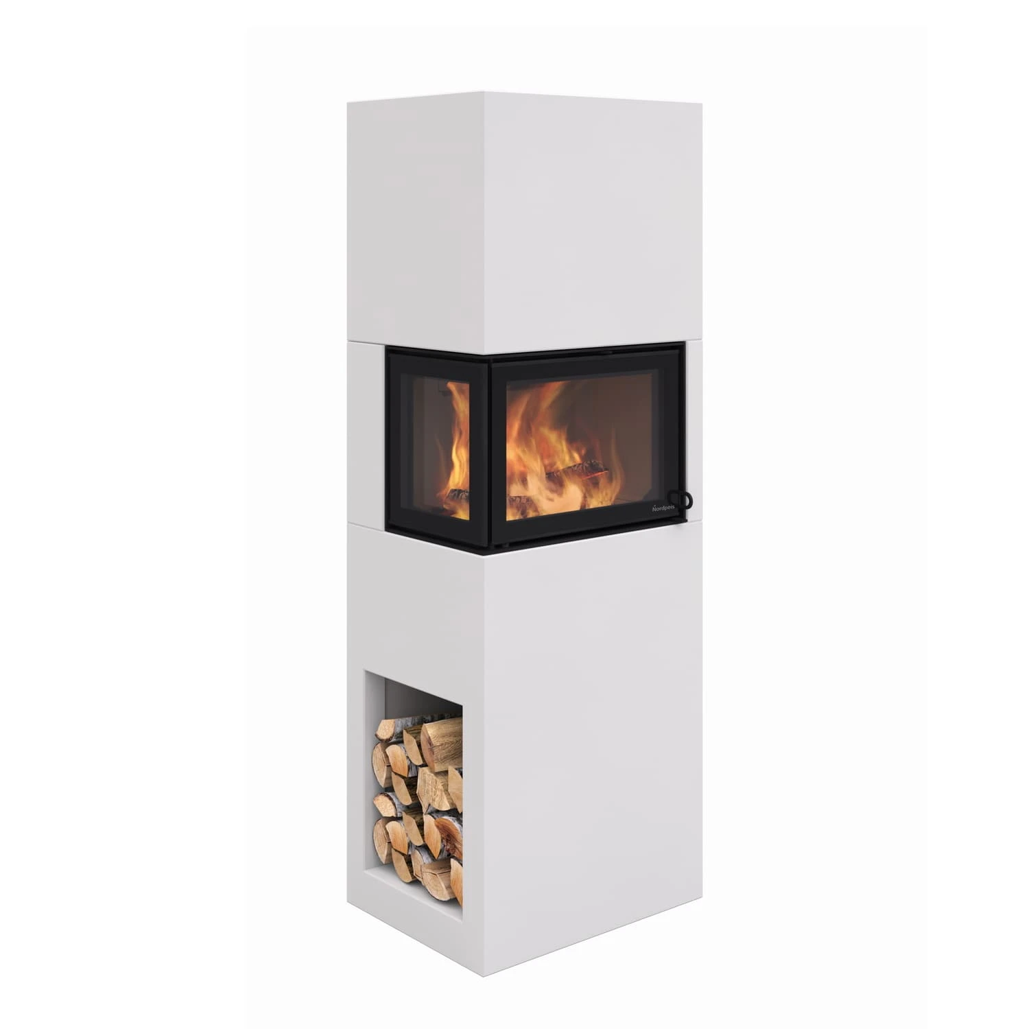 Kaminbausatz Nordpeis Pisa | Eckkamin 1 Kaminbausatz Nordpeis Pisa | Eckkamin