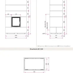 Kaminbausatz Camina S7 Hoch | Gerade Scheibe -Ecopots Verkäufe kamineinsatz camina s7 hoch lina 4551 s abmessungenjpg 3 16677