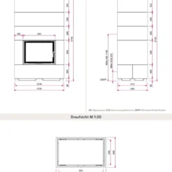 Kaminbausatz Camina S7 Hoch | Gerade Scheibe -Ecopots Verkäufe kamineinsatz camina s7 hoch lina 6751 s abmessungenjpg 5 16689