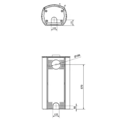 Kaminofen Kratki FALCON | Tür Selbstschließend -Ecopots Verkäufe kaminofen kratki falcon abmessungen 1jpg 6 143284