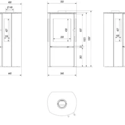Kaminofen Kratki FALCON VIEW | Tür Selbstschließend -Ecopots Verkäufe kaminofen kratki falcon view abmessungenjpg 4 143256