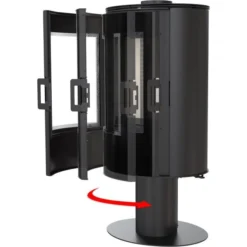 Kaminofen Kratki KOZA AB S N O DR | Drehbar | Tür Selbstschließend -Ecopots Verkäufe kaminofen kratki koza ab s n dr glas detail 1jpg 4 143916
