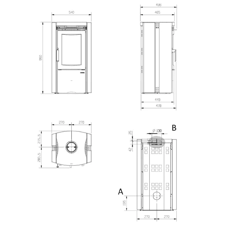 Kaminofen LA NORDICA Ester BII Naturstein 2 Kaminofen LA NORDICA Ester BII Naturstein – Bild 2