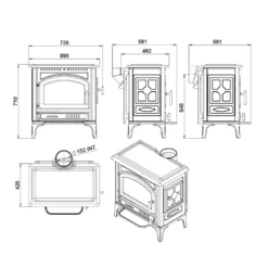 Kaminofen LACUNZA LEVANTE -Ecopots Verkäufe kaminofen lacunza levante abmessungenjpg 3 135185