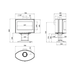 Kaminofen LACUNZA TARBES -Ecopots Verkäufe kaminofen lacunza tarbes abmessungenjpg 3 135052