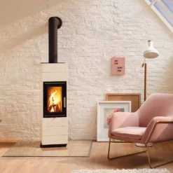 Kaminofen LEDA CORNA Tec -Ecopots Verkäufe kaminofen leda corna weiss milieu 6 32275