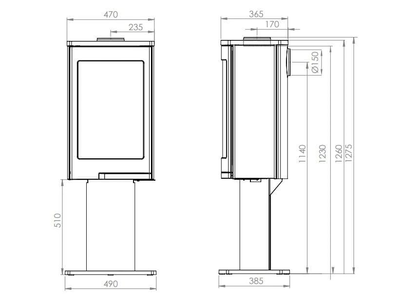 Kaminofen Nordpeis Duo 1 4 Kaminofen Nordpeis Duo 1 – Bild 4