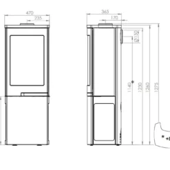 Kaminofen Nordpeis Duo 2 -Ecopots Verkäufe kaminofen nordpeis duo 2 abmessungen 4 58505