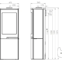 Kaminofen Nordpeis Duo 4 -Ecopots Verkäufe kaminofen nordpeis duo 5 abmessungen 4 87185