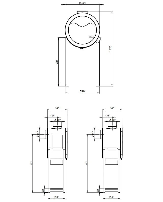 Kaminofen Nordpeis Me Concrete 3 Kaminofen Nordpeis Me Concrete – Bild 3
