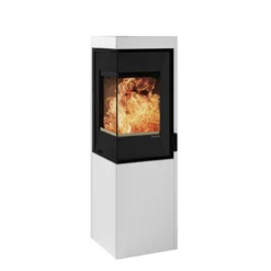 Kaminbausatz Nordpeis Quadro Colorado White Exclusive | Eckkamin