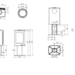 Kaminofen Nordpeis Uno 1 8 Kaminofen Nordpeis Uno 1 -Ecopots Verkäufe kaminofen nordpeis uno 1 abmessungen 4 55526