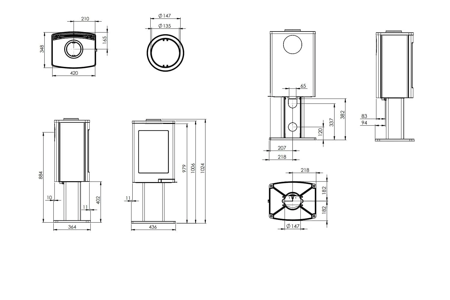 Kaminofen Nordpeis Uno 1 4 Kaminofen Nordpeis Uno 1 – Bild 4
