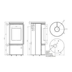 Kaminofen ORANIER Corso 2.0 -Ecopots Verkäufe kaminofen oranier corso 20 abmessungen 4 105428