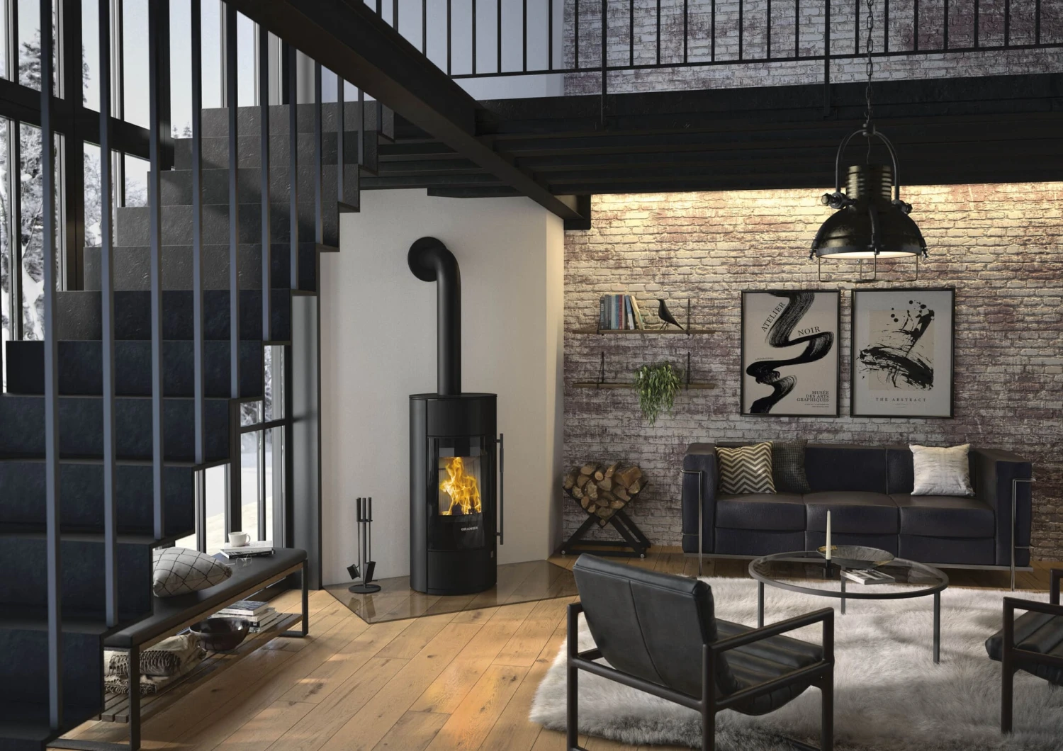 Kaminofen ORANIER Polar Neo Blackline 4 Kaminofen ORANIER Polar Neo Blackline – Bild 4