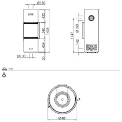 Kaminofen Spartherm Passo S Black Edition -Ecopots Verkäufe kaminofen spartherm passo s abmessungen 3 81156