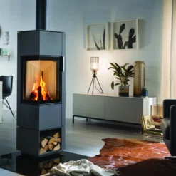 Kaminofen Spartherm Piko S Steel -Ecopots Verkäufe kaminofen spartherm piko steel titan holzfach rechts milieu 6 81228