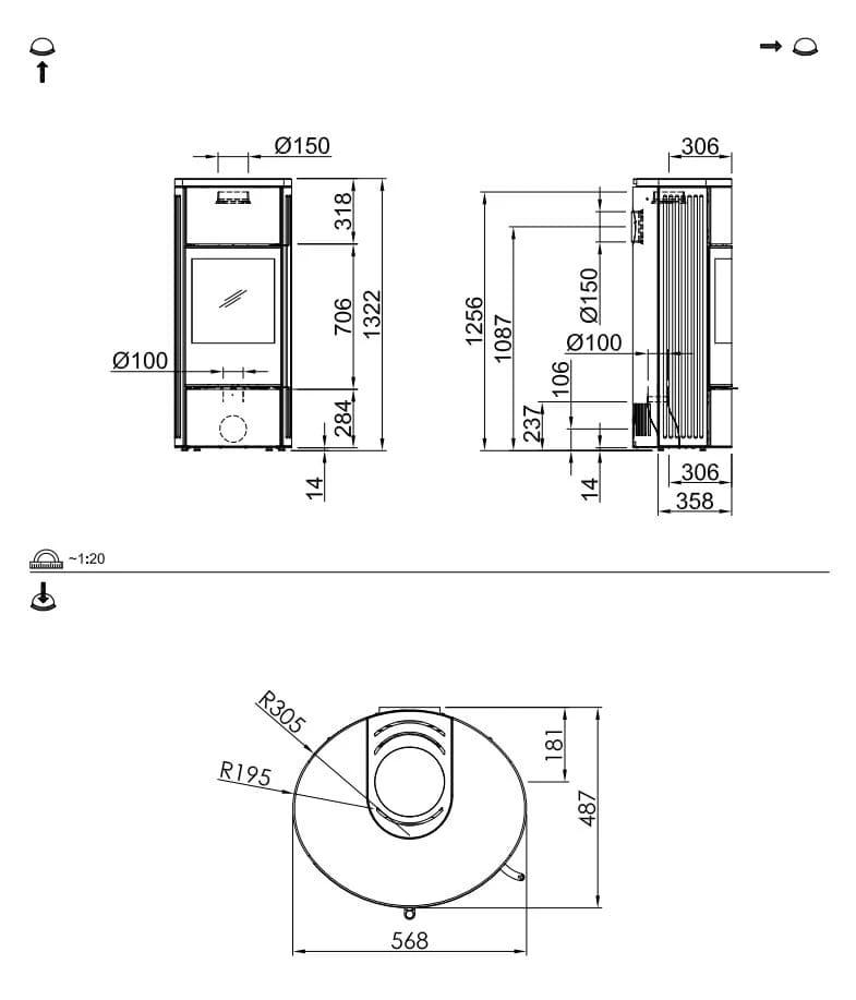 Kaminofen Spartherm Senso L Klassik | Kalkstein Porto Blanco 3 Kaminofen Spartherm Senso L Klassik | Kalkstein Porto Blanco – Bild 3