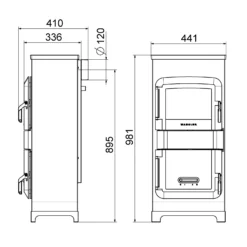 Kaminofen WAMSLER RH-8F -Ecopots Verkäufe kaminofen wamsler rh 8f abmessungenjpg 3 146226