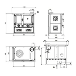 Küchenofen LA NORDICA Rosa 5.0 9 Küchenofen LA NORDICA Rosa 5.0 -Ecopots Verkäufe kuechenofen lanordica rosa naturstein abmessungen 4 113697