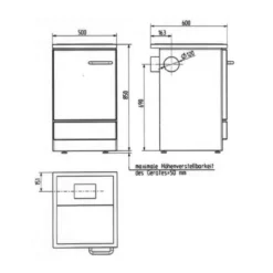 Küchenofen WAMSLER K 155 S 6 Küchenofen WAMSLER K 155 S -Ecopots Verkäufe kuechenofen wamsler k155s abmessungenjpg 3 138268